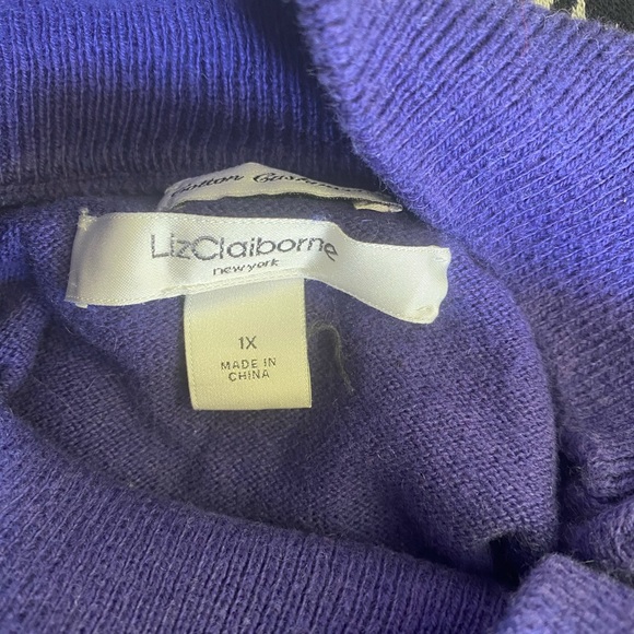 Liz Claiborne Cashmere Blend Sweater 1X - Picture 4 of 4